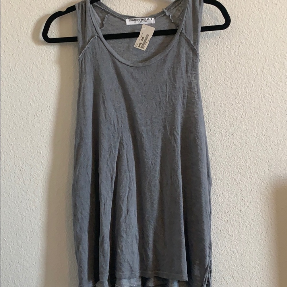 NWT grey project social T tank